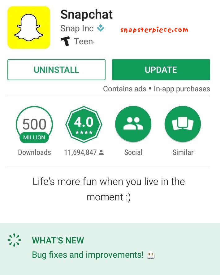Snapchat download for android google play app